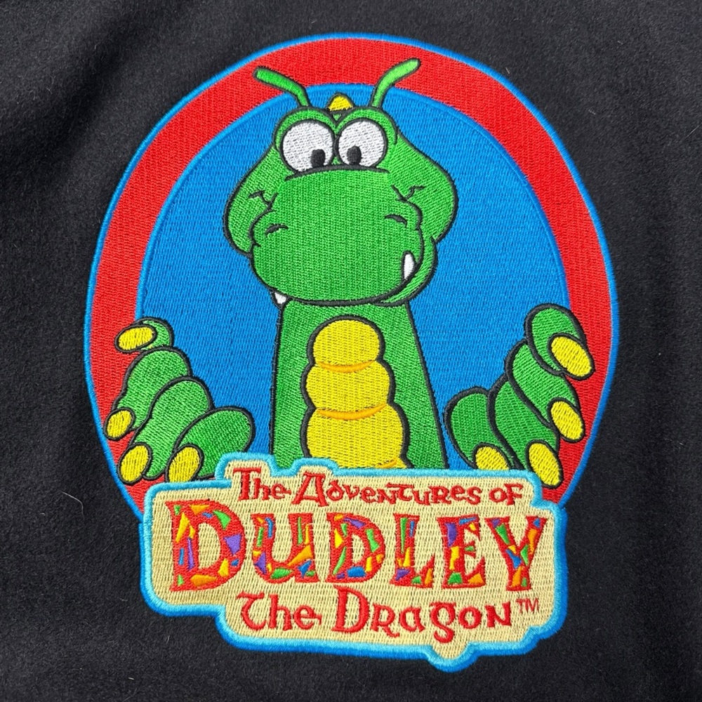 Vintage The Adventures of Dudley The Dragon Kids TV Show Leather Varsity Jacket - Picture 4 of 7